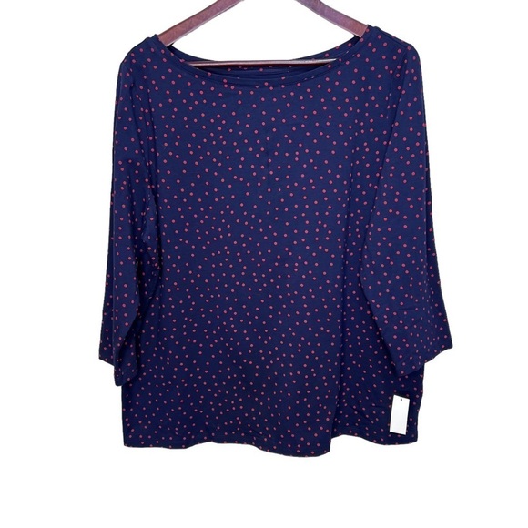 TALBOTS Polka Dot Tshirt Size 1X - Picture 1 of 7